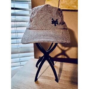 Zoo York Black White Gingham Check Cotton 5-Panel Hat